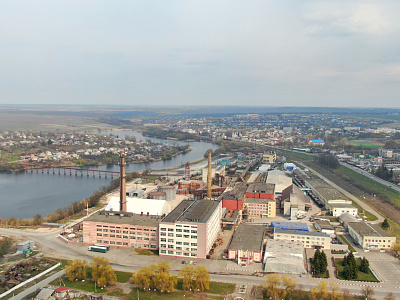 Вид на Дмитротарановский сахарный завод с ул.Гагарина, фото 19/04/2020
